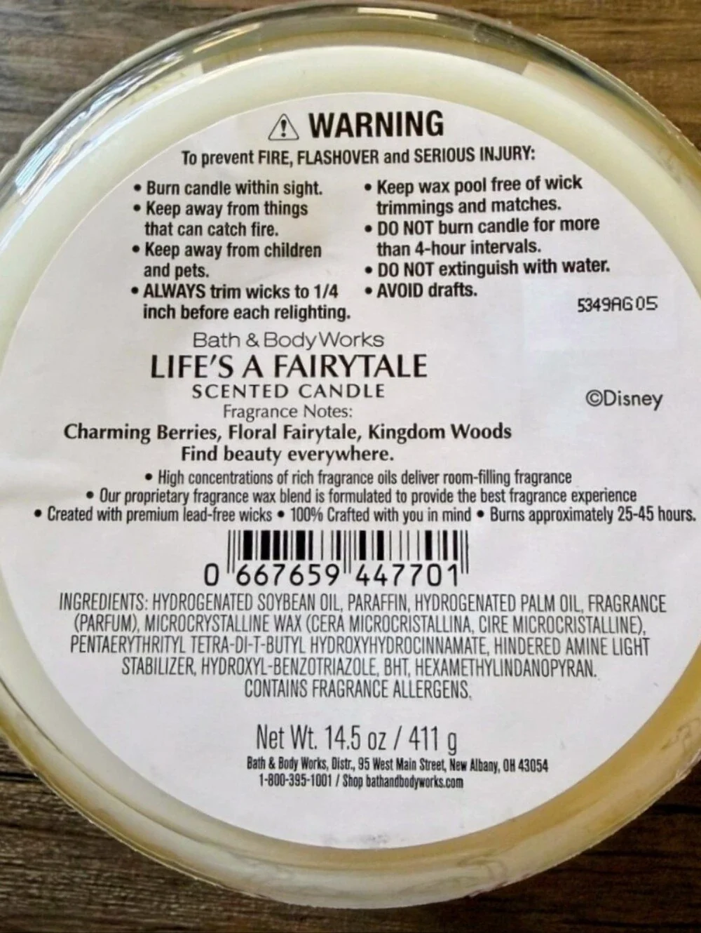 Life's a fairytale candle by bath and body works.